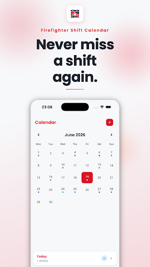Firefighter Shift Calendar Screenshot 0