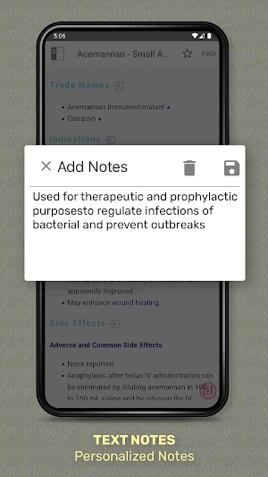 Handbook of Veterinary Drugs Screenshot 3