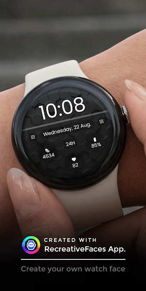 Hexagon Watch Face - Minimal Screenshot 0