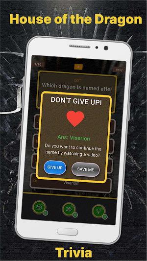 GOT & HOTD Trivia Screenshot 3