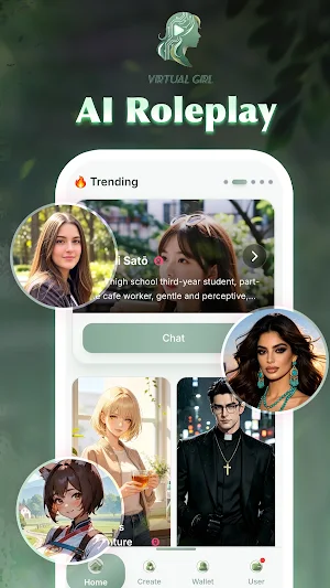 Virtual girl – AI video Screenshot 1