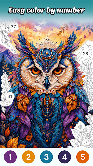 Wild Colors: Paint by Number Screenshot 1