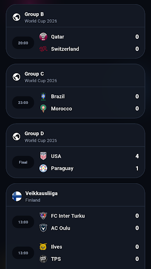 Bone TV - Live Scores Screenshot 1