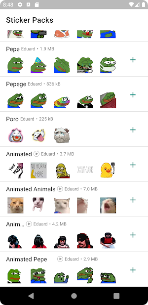 7TV Emotes for WhatsApp Screenshot 1