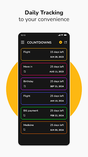 Holiday Countdown Trip Planner Screenshot 3