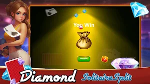 Diamond  Game solitaire Split Screenshot 0