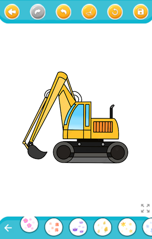 excavator games - coloring Screenshot 2