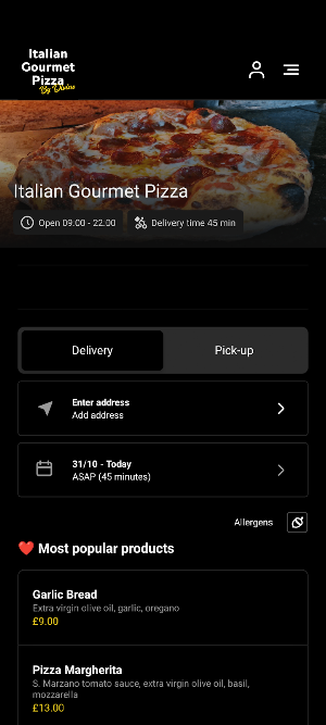 Italian Gourmet Pizza byDivino Screenshot 0