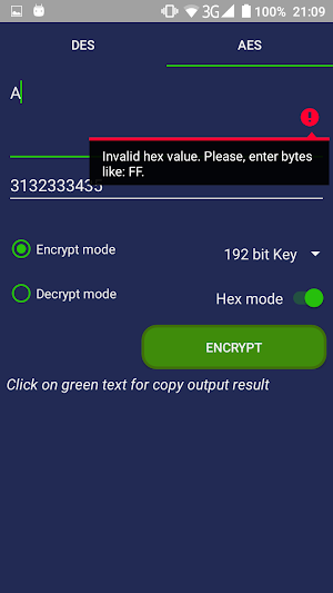 DES and AES Encryption Screenshot 3