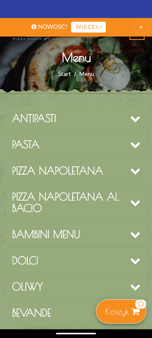 Al Bacio - Pizza Pasta & Vino Screenshot 2