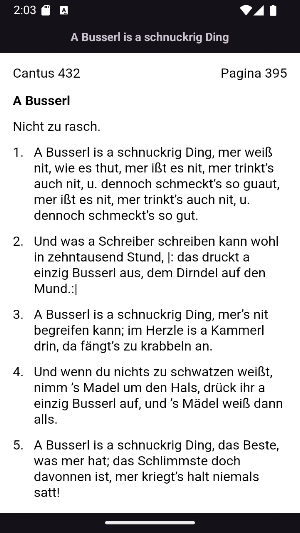 Kommersbuch Screenshot 3