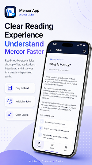 Mercor App : Ai Job Guide Screenshot 1