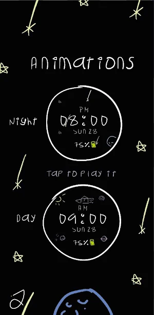 Scrawl Watch Face Screenshot 3