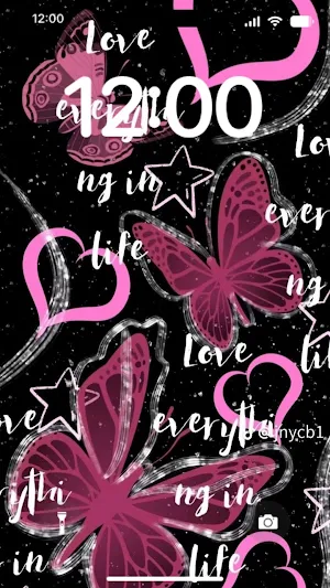 Aesthetic Pink Black Wallpaper Screenshot 1