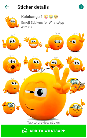 Emoji Stickers for WhatsApp Screenshot 2
