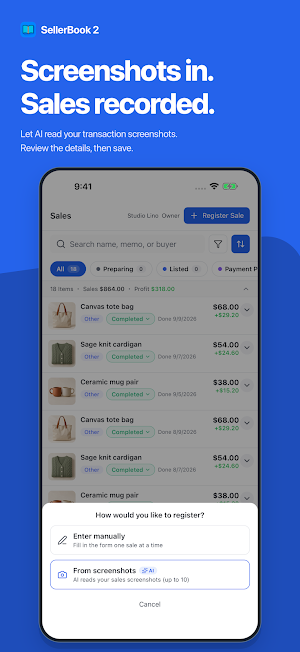 SellerBook 2: Reseller Tracker Screenshot 2