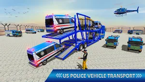 Police Fire Truck Transport Screenshot 2