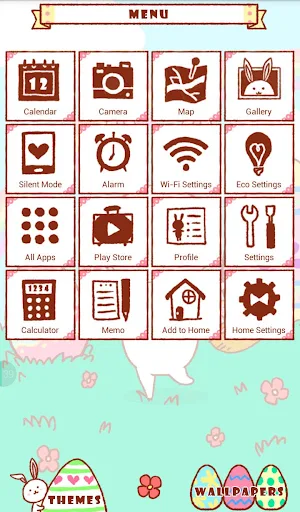 Cute Theme-Easter Bunny- Screenshot 1