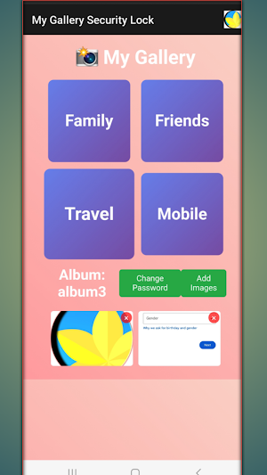 My Gallery Security Lock Screenshot 2