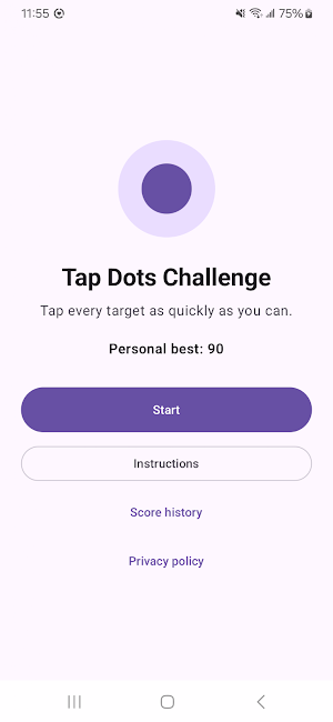 Tap Dots Challenge Screenshot 0