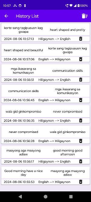English Hiligaynon Translator Screenshot 2