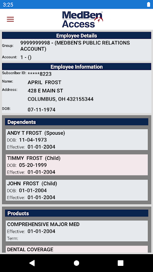 Holzer / MedBen Screenshot 3