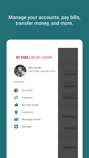 SF Fire CU Mobile Banking Screenshot 2