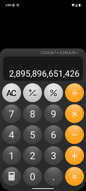 Obsidian Calculator - Classic Screenshot 1