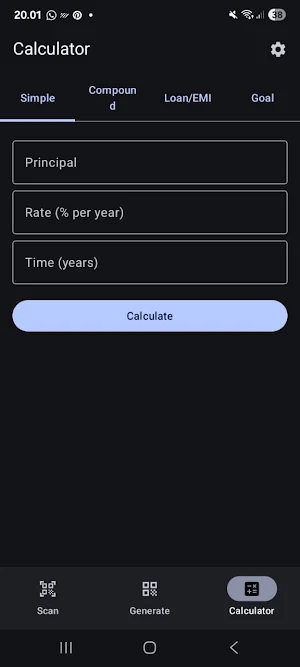 QR Finance Tools Screenshot 0