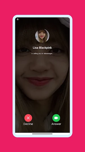 Fake Call - Lisa Blackpink Screenshot 3