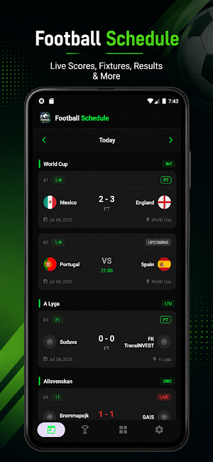 Football Schedule & Scores Screenshot 0