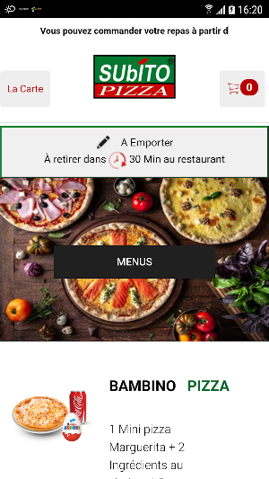 SUBITO PIZZA Screenshot 2