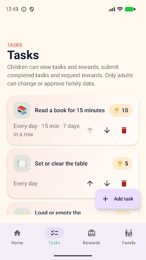 HomeHero – Family Tasks Screenshot 1