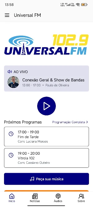Rádio Universal FM 102.9 Screenshot 0