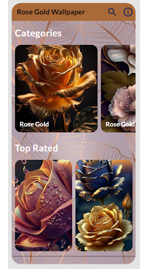 Rose Gold Wallpaper Screenshot 0