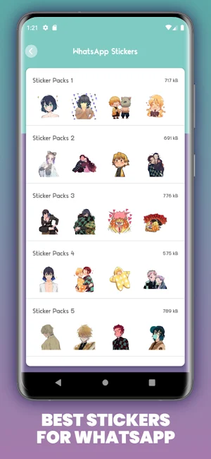 Demon Slayer Stickers - WA Screenshot 2
