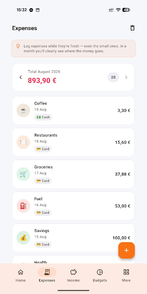 How Much I Spend: Budget Screenshot 2