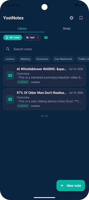 YostNotes: AI Voice Notes Screenshot 0
