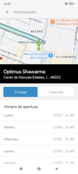 Optimus Shawarma - Valencia Screenshot 1
