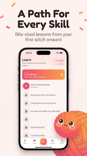 ilmek: Learn Knit & Crochet Screenshot 1