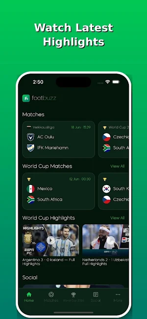 Footbuzz Screenshot 0