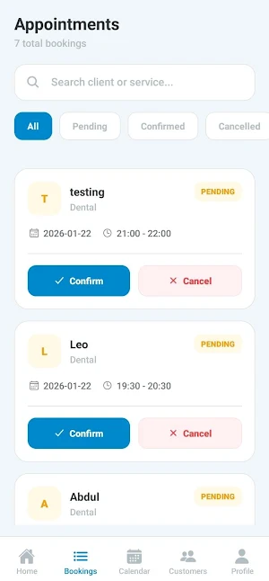 Gravity Forms Booking Screenshot 3