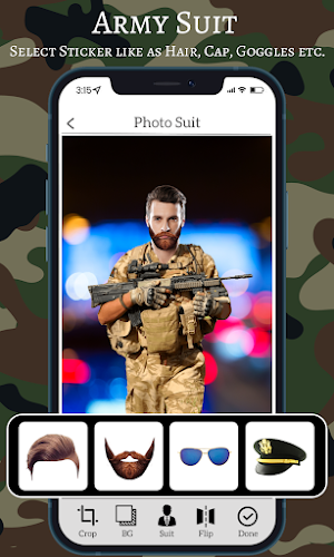 Army Uniform Photo Suit Editor Screenshot 2
