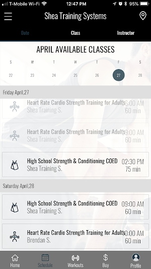 Shea Training FitApp Screenshot 3
