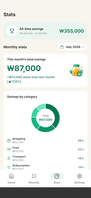 SaveSwap: Money Saved Tracker Screenshot 2