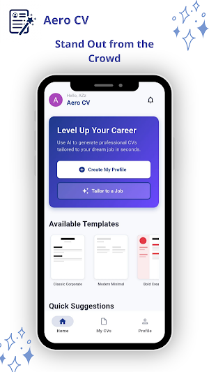Aero CV : AI Resume Builder Screenshot 1