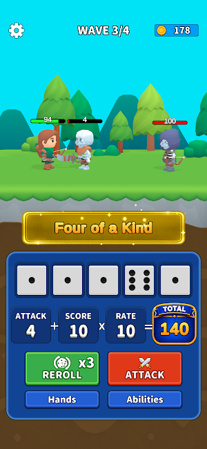 Dice Poker Battle Screenshot 0