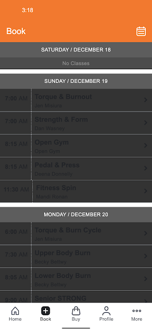 Point of Fitness Screenshot 1