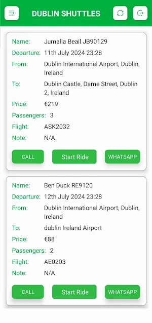 Dublin Airport Taxis Screenshot 1