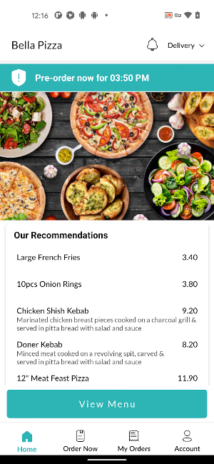 Bella Pizza Screenshot 1